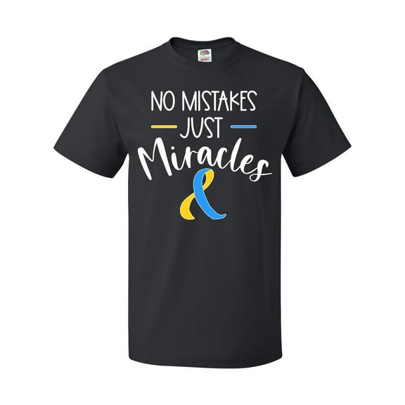 Inktastic No Mistakes, Just Miracles Down Syndrome Awareness T-Shirt