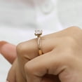 thumbnail image 4 of JEWELEGANT 2 Ct Radiant Moissanite Engagement Ring - East West Ring for Women, 4 of 8
