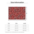 thumbnail image 2 of Throw Blanket for Couch, Vintage Red Paisley Super Soft Fuzzy Comfy Warm Cute Throw Blanket, Lightweight Cozy Plush Flannel Blanket Throws for Sofa Bed All Season, 2 of 5