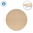 thumbnail image 2 of Wood Discs for Crafts, 6 x 1/16 inch, Pack of 500 Unfinished Wood Circles, by Woodpeckers, 2 of 6