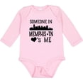 thumbnail image 3 of Inktastic Memphis Tennessee Someone Loves Me Skyline Boys or Girls Long Sleeve Baby Bodysuit, 3 of 5