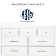 thumbnail image 4 of evolur Art Deco Double Dresser in White/Gold, 4 of 11