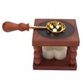 thumbnail image 4 of Wax Sealing Furnace, Slot Design  Thermal Conductivity Sealing Wax Furnace Tool High Temperature Resistance Beech Brass  For Documents, 4 of 8