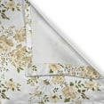 thumbnail image 4 of Ambesonne Flowers Grommet Curtain Single Panel, Floral Roses Vector, 50"x60", White and Beige, 4 of 5