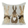thumbnail image 2 of QenASHaing Easter Pillow Covers, 18x18 Inch Set of 2 for Vintage Polka Dots Bunny Decor Throw Pillows Spring Bow Rabbit Outdoor Farmhouse Decorative Cushion Cases for Couch Bed Decoration, 2 of 11