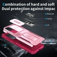 thumbnail image 3 of Allytechgroup Rugged Case for Samsung Galaxy A26 5G, [Slide Camera Cover] [360° Rotating Kickstand] [Military Protection] Non-Slip Anti-Fall Anti-Scratch Shockproof Heavy Duty Case - Pink, 3 of 8