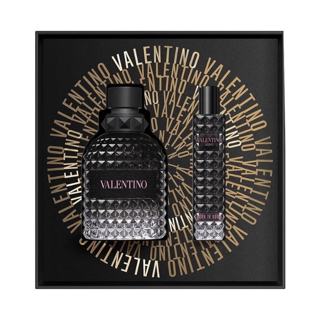Valentino Uomo Born in Roma EDT Ensemble Cadeau 2 Pcs pour Hommes - 3.4 oz & 0.5 oz