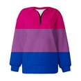 thumbnail image 3 of gakvbuo Half Zip Pullover Sweaters For Women Oversized Sweatshirt Lapel Neck Long Sleeve Quarter Zip Hoodie Teen Girls Lightweight Sports Tunic Pullover Tops 2024 Fall Trendy Outfits, 3 of 4