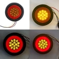 thumbnail image 4 of Luz de freno Led para coche, lámpara antiniebla redonda Retro de 12-24v, luz trasera de 32led para remolque Rv, 4 of 5