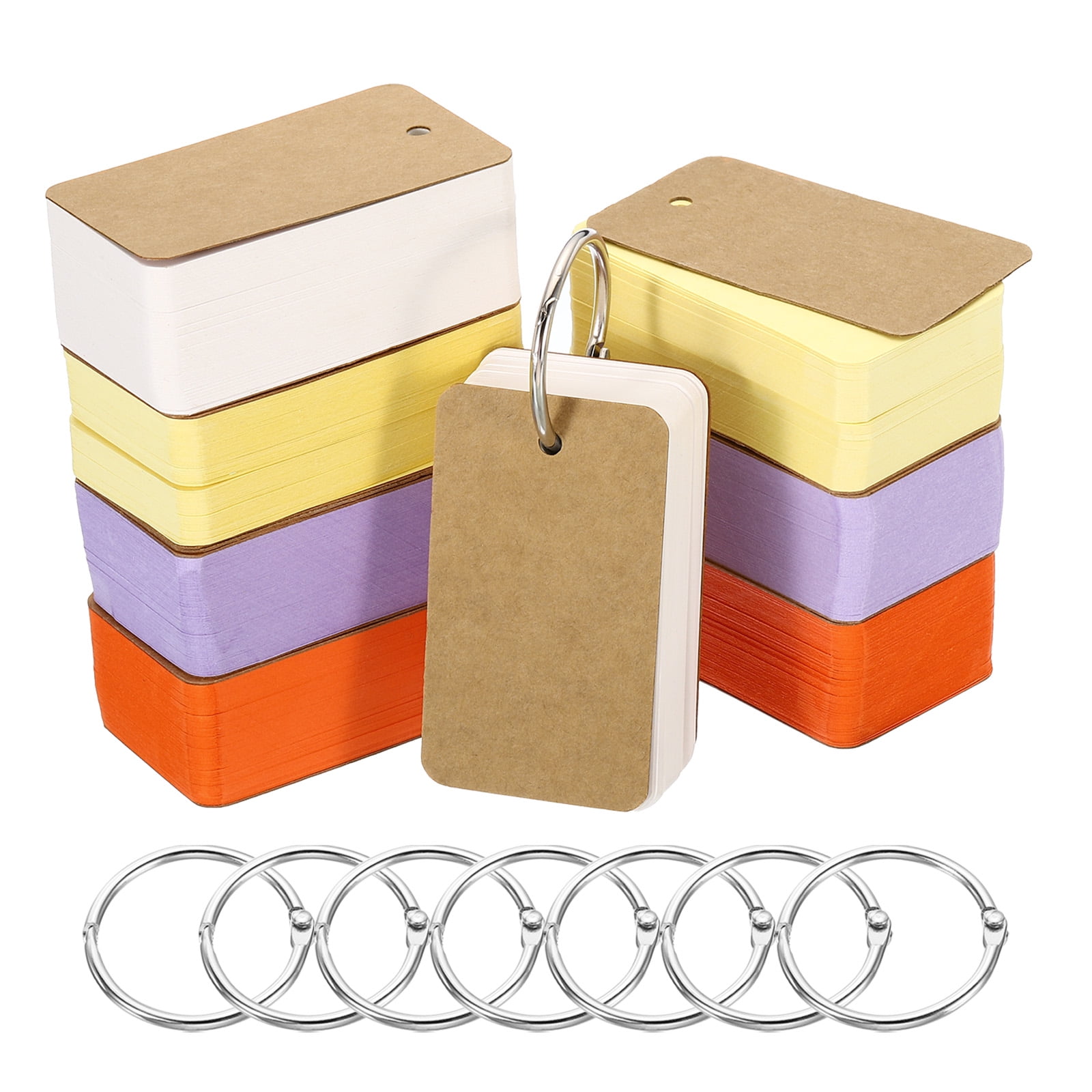 Uxcell 2 8 X 1 5 Blank Flash Cards With Rings Study Cards Index Cards uxcell-2-8-x-1-5-blank-flash-cards-with-rings-study-cards-index-cards