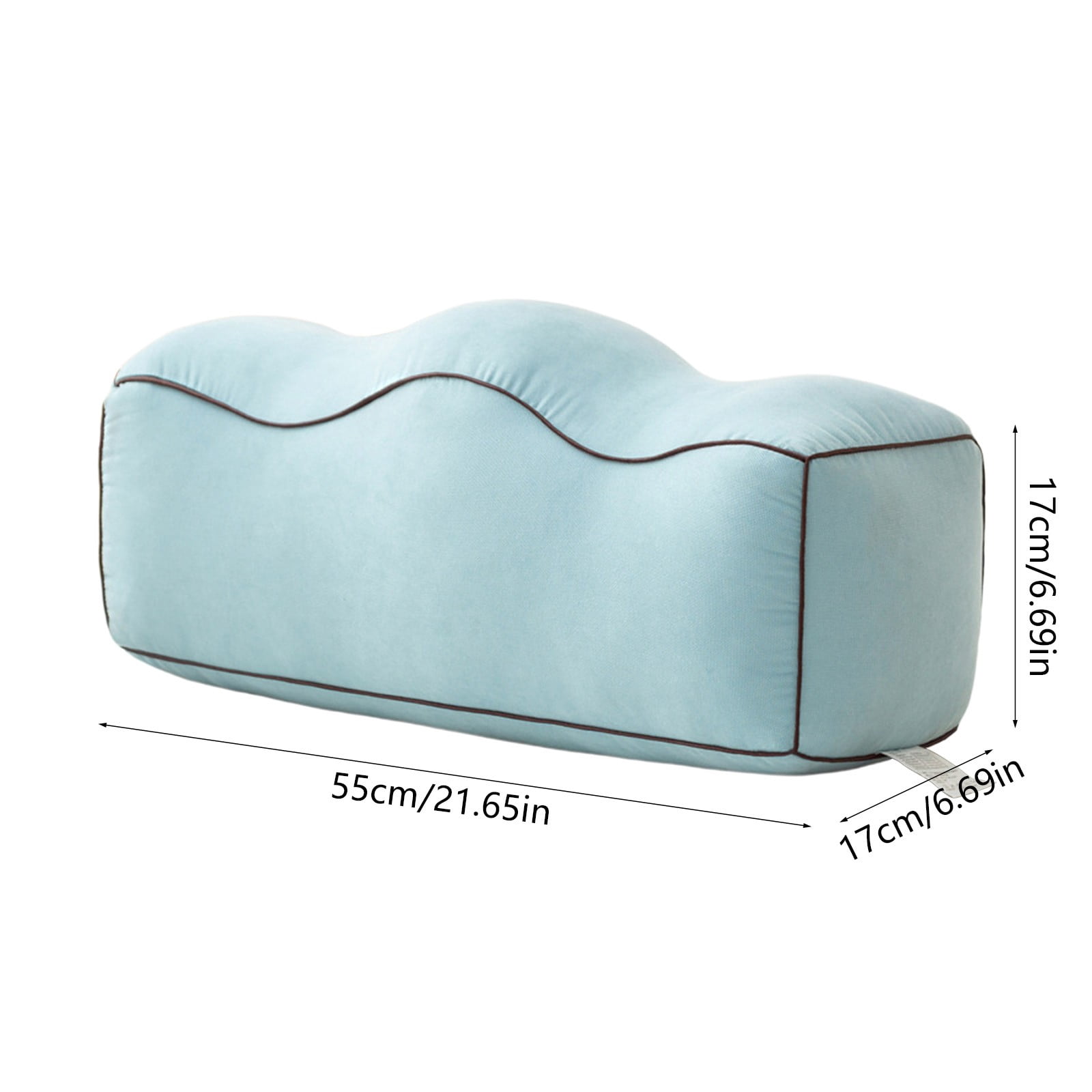 Nilvkv Cooling Pregnancy Leg Support Pillow Memory Foam Height Elevation Cushion Removable Washable Cover 23.62x7.87 Inches