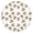 White Cow Head, variant on White Cow Milk Cloud Pattern Round Fitted Tablecloth with Elastic Edge,Dining Table Cover Waterproof,Outdoor Round Tablecloth for Camping,Dining,Indoor and Outdoor