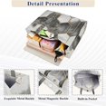 thumbnail image 3 of FORMRS Womens Corduroy Tote Bag Crossbody Shoulder Handbag with Pocket, Gray Hexagons, 3 of 7