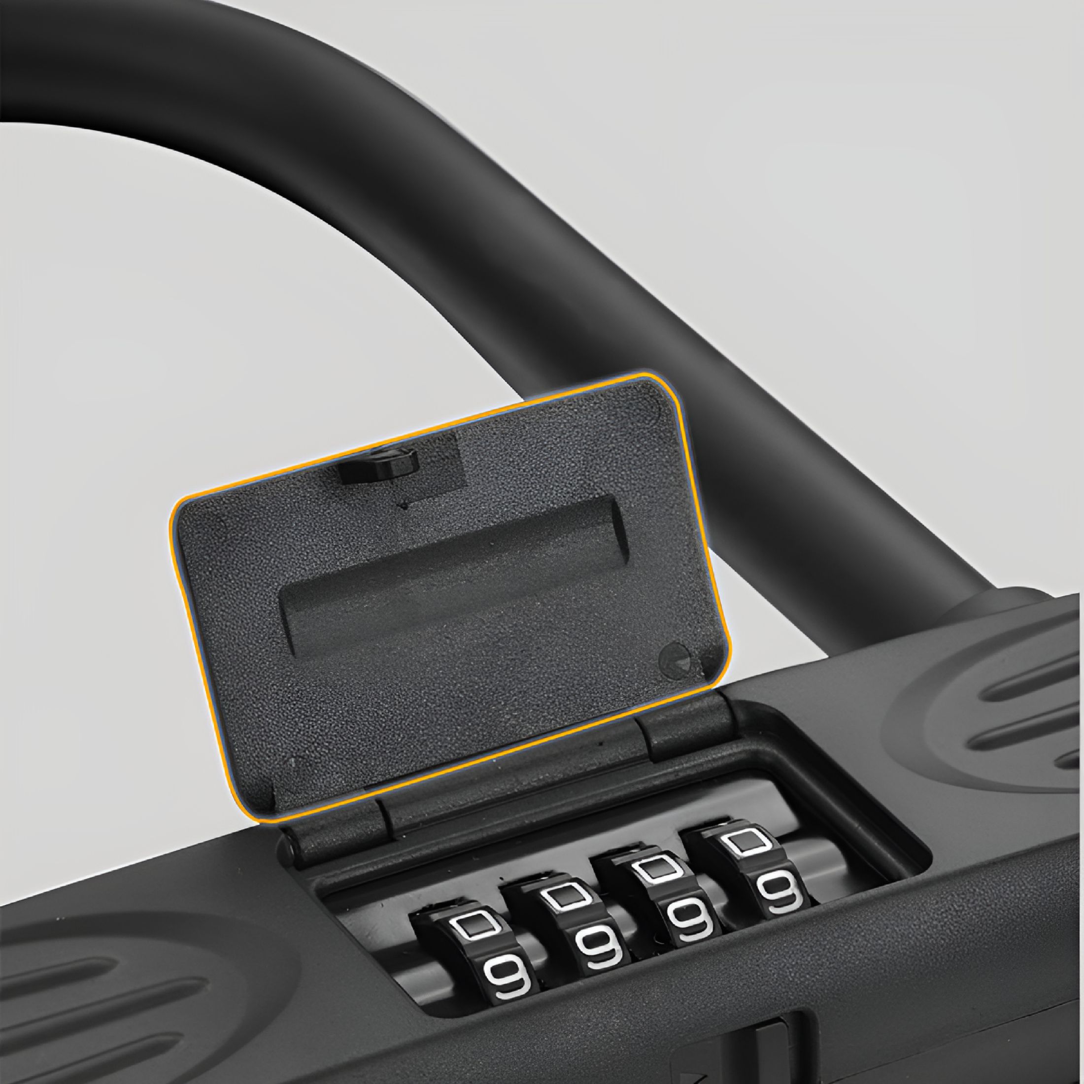 ZHZFKQ 2026 New U Shaped Bike Lock, 4 Digit Code Bike Lock, Resettable Combination Anti Theft Lock for Bike/Scooter/Motorcycle/Bicycle/Door for Commuting, Parking, Outdoor, School, Office