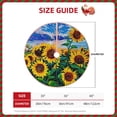 thumbnail image 2 of Sikiie Landscape With Sunflowers Nativity Christmas Tree Skirt, Jesus Christian Winter Holiday Tree Mat Decoration(30-48IN)48", 2 of 6