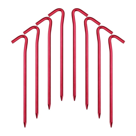 Estacas para Tienda Hikemax de Aluminio 7075, 7 cm, Paquete de 20 con Funda