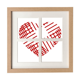 thumbnail image 1 of La línea roja el dia de San Valentin corazon Pantalla de escritorio de pared de marco 4 aperturas, 1 of 4