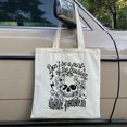 thumbnail image 3 of Bolsa de lona Kimoli Skull Flower con cierre, 3 of 7