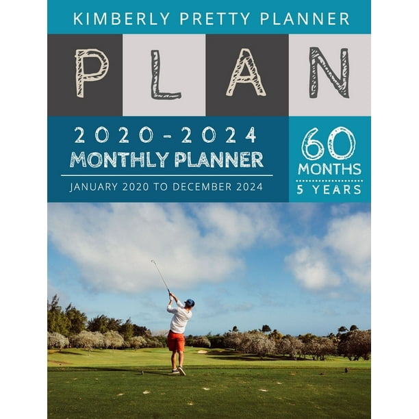5 year monthly planner 2020-2024: 2020-2024 Monthly Planner Calendar