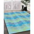 thumbnail image 2 of Ahgly Company Indoor Rectangle Patterned Macaw Blue Green Area Rugs, 7' x 10', 2 of 6