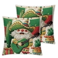 thumbnail image 2 of Acheng Cinco de Mayo Cactus Chili Throw Pillow Covers, Let's Fiesta Patriotic Holiday of Mexico Cushion Case for Sofa Couch,2 Pcs White, 2 of 6
