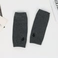 thumbnail image 5 of qolati Knit Arm Warmers for Women Thumbhole Fingerless Gloves Ladies Gift Sleeves Winter Wrist Warmers Warm Mittens, 5 of 6