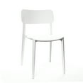 thumbnail image 1 of Viro White Modern Stackable Side Chair (Set of 4), 1 of 7