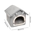 thumbnail image 2 of Cat Bed Winter Warm Removable Washable Semi-Enclosed Pet House For Kittens Small Dogs Cozy Sleeping Nest, 2 of 7