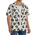thumbnail image 2 of Kdxio Men'S Hawaiian Shirt For Men Short Sleeve Shirt Bulldog Sunglasses Face Summer Casual Holiday Beach Button Down T-Shirts, 2 of 5