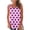 Pink, variant on ZQUUVOU Women's Sleeveless T Shirt Vintage Polka Dot Printed Tank Top Round Neck Tunics Blouse Office Cute Work Shirts White