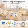 thumbnail image 2 of Cat Toy, 3-in-1 Automatic Interactive Electronic Moving Ambush Feather, Fluttering Butterfly, Track Balls, USB Rechargeable Powered Smart Indoor Exercise Kicker, 2 of 4