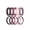 Pack D: Fudge, Winetasting, Malaga, Crystal Pink, Lilas, variant on ThunderFit Silicone Rings for Her, Mix Women's Silicone Wedding Rings, 1.8mm Thick Rubber Engagement Rings Swivel & 5.5mm Classic Rings Combo
