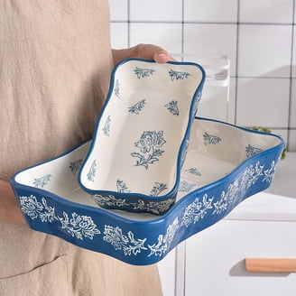 Plats à Four Pioneer Woman Sweet Romance - Lot De 2 Ovales - 2,06 Qt Et 0,84 Qt