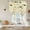 Yellow, variant on Cartoon Farmhouse Balloon Curtains for Living Room/French Door, Cute Watercolor Cabin Animals Trees Yellow Tie Up Curtains 63 Inch Length Energy Saving Kitchen Curtains Shades for Windows 42"x63"
