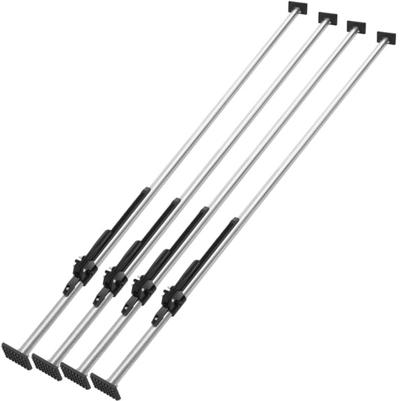 Heavy Duty Steel Ratcheting Cargo Bar Adjustable 89 to 104 Inches 309 lbs Capacity Truck Bed Trailer Semi Trailer Stabilizer 4 Pack