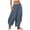 Navy, variant on Womens Casual Pants Lightweight Elastic Waist Palazzo Pants with Pockets Summer Wide Leg Trousers Women