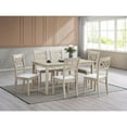 thumbnail image 3 of ACME Ferris Fabric Upholstered Side Chair in Beige & Antique White (Set of 2), 3 of 6