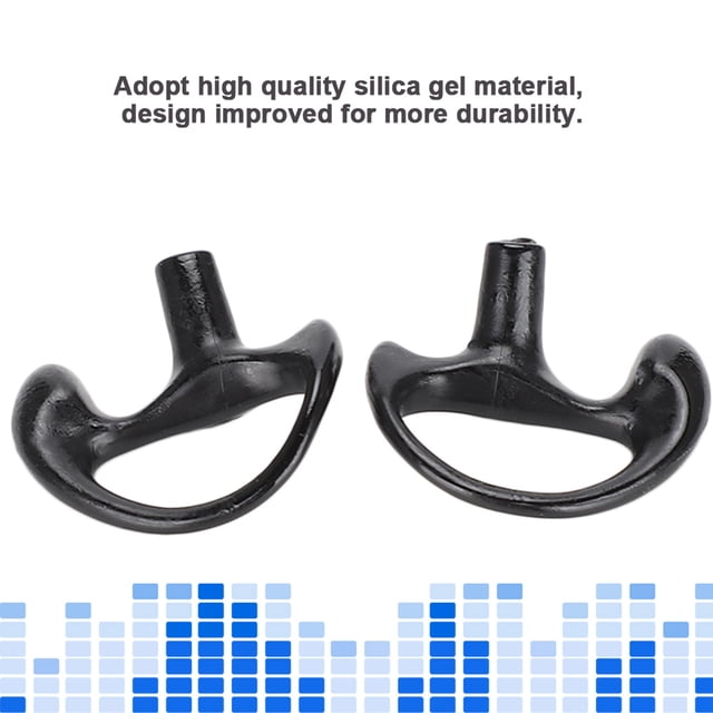 Reemplazo De Molde Para Oído, Reemplazo De Molde Para Oído De Gel De Sílice Negro Suave Y Cómodo Para La Mayoría De Los Kits De Audio De Tubo De Bobina