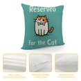 thumbnail image 4 of JEUXUS  Reserved for The Cat Colorful Word Throw Waist Pillow Case Cushion Cover Decor for Sofa Kitty Lover,Cat Lover Gifts, Funny Cat Pillow Cover, Cat Mom Gifts for Women, Gifts Cat Lady, 4 of 5