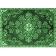 thumbnail image 1 of Ahgly Company Indoor Rectangle Medallion Emerald Green Traditional Area Rugs, 7' x 10', 1 of 4