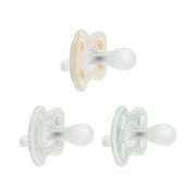 Dr. Browns Advantage One-Piece Silicone Baby Pacifier, Fully Symmetrical, Neutral, 0-6M, 3 Pack