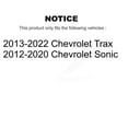 thumbnail image 2 of CMX Rear Brake Drums Pair for Car Chevrolet Trax Sonic K8-101863, 2 of 8