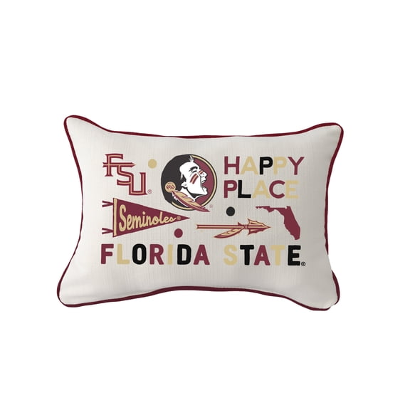 Little Birdie  Florida State Seminoles Rectangular Piped Pillow