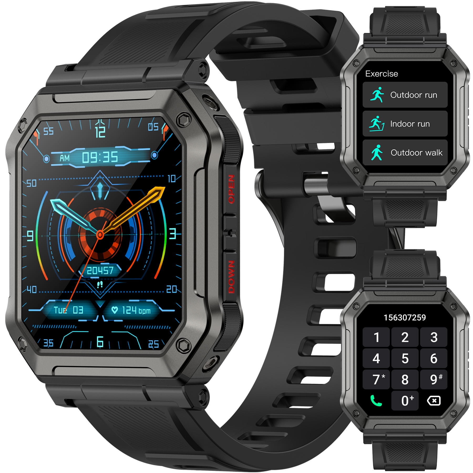 Diesel メンズスマートウォッチ Griffed Gen 6 DZT2040 Diesel DZT2040 Griffed Gen 6 Silver Stainless Steel Bracelet Mens