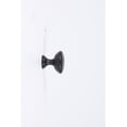 thumbnail image 2 of Mainstays Matte Black Round Mushroom Knob, 2 of 4