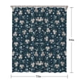thumbnail image 5 of Pioneer Flower Floral Print Pattern Shower Curtain 72"x84" ,Bathroom Decorative Shower Curtains Set with 12 Hooks,Modern Waterproof Washable Shower Curtain, 5 of 6