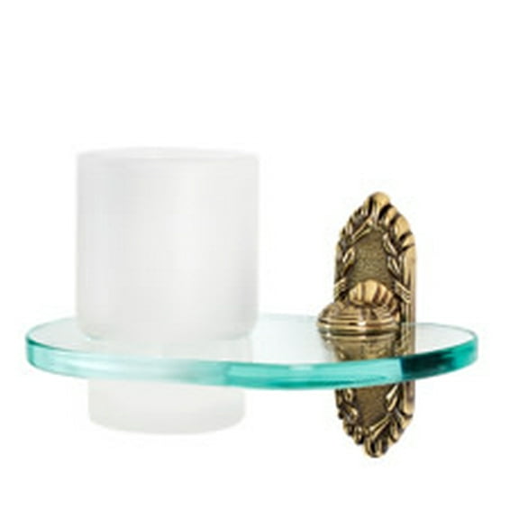 Ribbon and Reed Tumbler Holder, Polished Antique