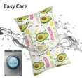 thumbnail image 6 of Yiaed Avocado Work Out Print Brushed Microfiber Envelope Pillowcases, Standard,Envelope Closure Pillow Cases(No pillow core)-14"x20", 6 of 6