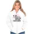 thumbnail image 3 of Breast Cancer Strive to Survive Zip Hoodie Sweatshirt Women Brisco Brands S, 3 of 6