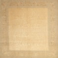 thumbnail image 1 of Ahgly Company Machine Washable Indoor Square Contemporary Chrome Gold Yellow Area Rugs, 8' Square, 1 of 7